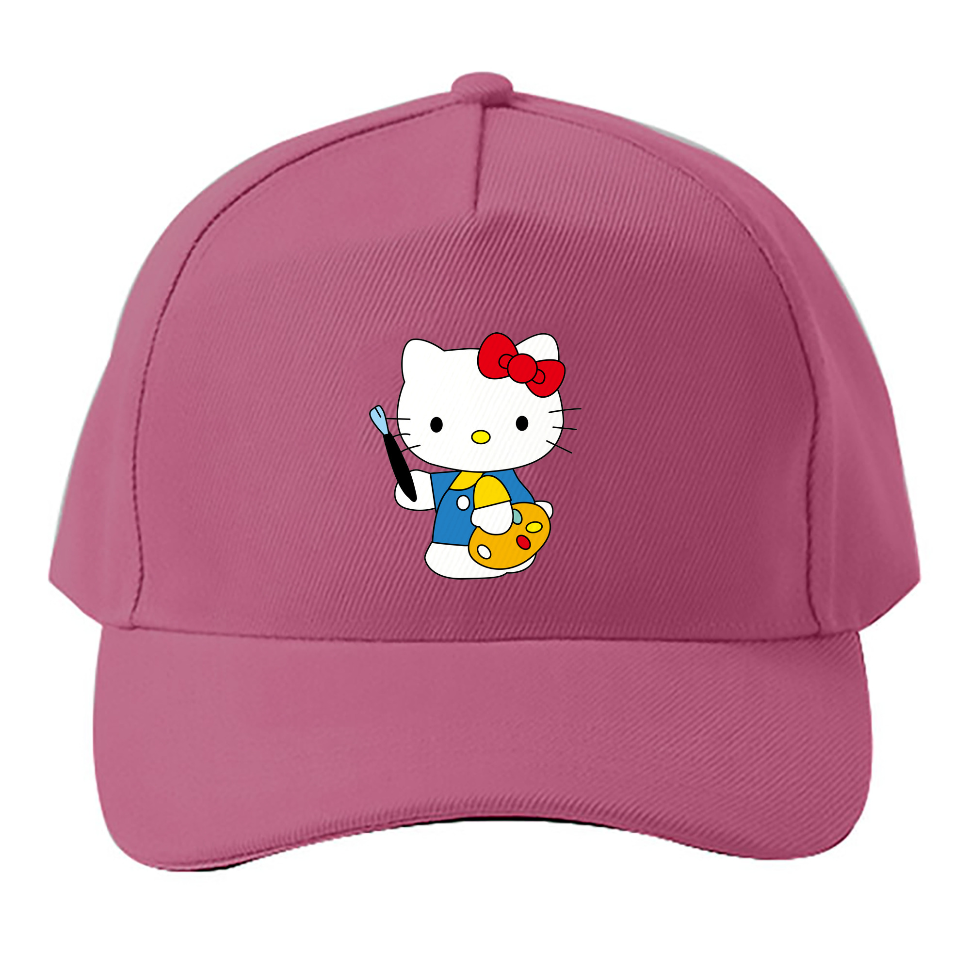 （画像用） Hello Kitty ハローキティ ベースボールキャップ 綿100％ 男女兼用 帽子 スポーツ